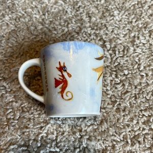 - Starbucks Coffee Mug Cup. 3oz Demitasse Espresso. Siren Mermaid. Seahorse
